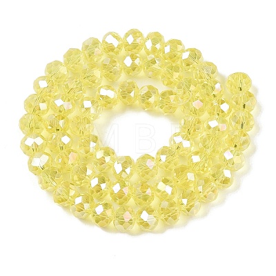 Electroplate Glass Beads Strands EGLA-A044-T8mm-B29-1