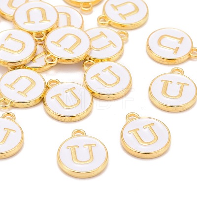 Golden Plated Alloy Charms X-ENAM-S118-01U-1