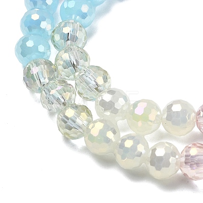 Electroplate Glass Beads Strands EGLA-D300-06-6mm-08-1