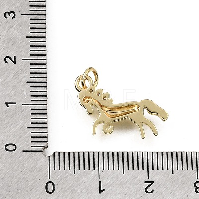 Brass Micro Pave Clear Cubic Zirconia Pendants CU-L001-18G-13-1