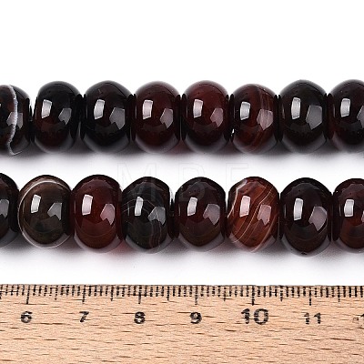 Dyed Natural Agate Beads Strands G-T144-26B-1