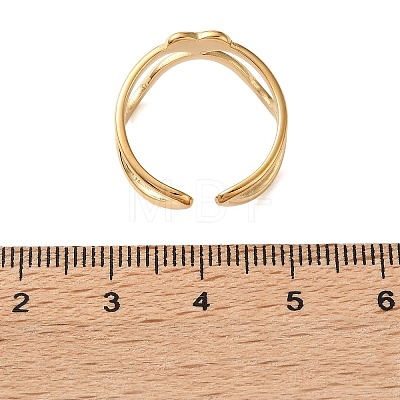 304 Stainless Steel Cuff Open Rings SA-CBAD22F-01G-H-1