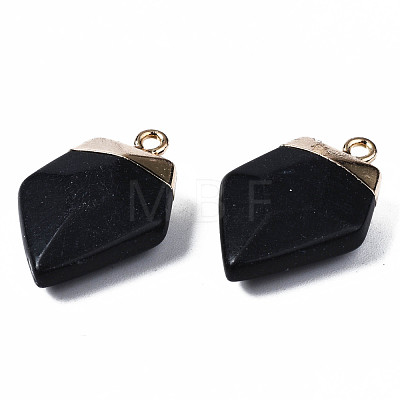Faceted Glass Pendants G-S359-335-B01-1