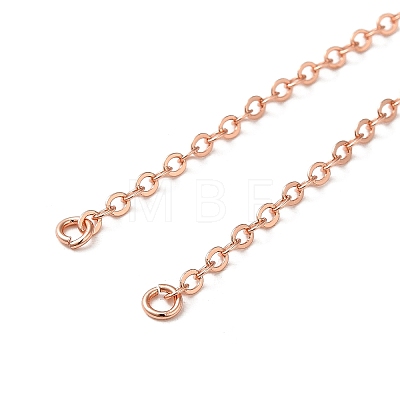 Rack Plating Brass Cable Chain Link Bracelet Making KK-TAC0016-05RG-1