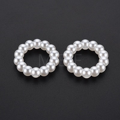 ABS Plastic Imitation Pearl Beads OACR-T003-38-1