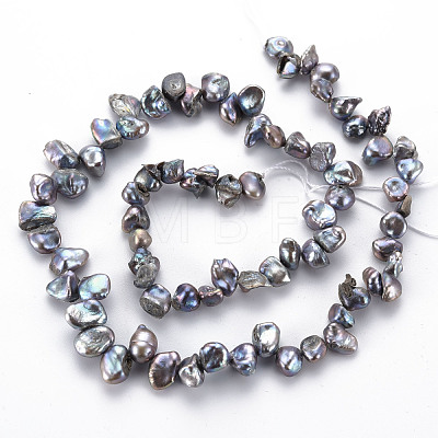 Natural Keshi Pearl Beads Strands PEAR-S021-028C-1