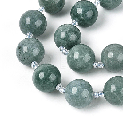 Natural Jadeite Beads Strands G-N353-07E-01-1