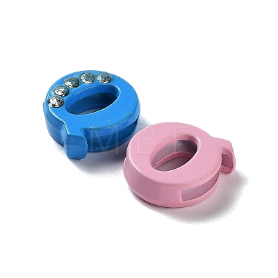 Rhinestone Slide Letter Charms RB-TAC0002-01Q-1
