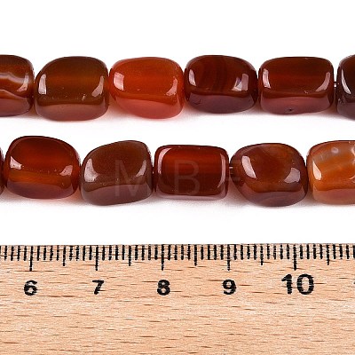 Natural Red Agate(Dyed & Heated) Beads Strands G-T138-104-1