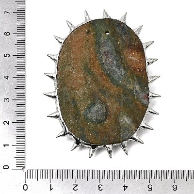 Natural Ruby in Zoisite Carved Plant Big Pendants G-C291-01A-1