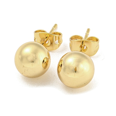 Brass Ear Studs X-EJEW-P261-01C-G-1