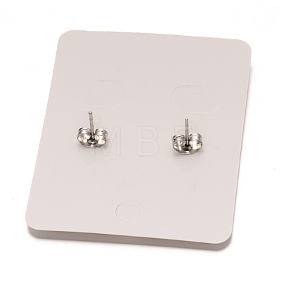 304 Stainless Steel Textured Ear Studs EJEW-L122-02P-1