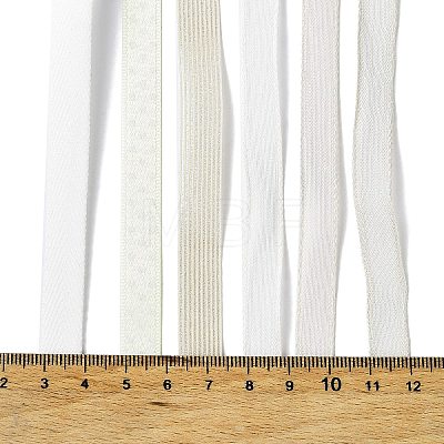 18 Yards 6 Styles Polyester Ribbon SRIB-C001-H04-1
