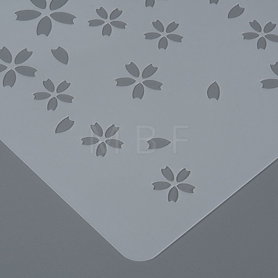 Plastic Reusable Drawing Painting Stencils Templates DIY-F018-B17-1