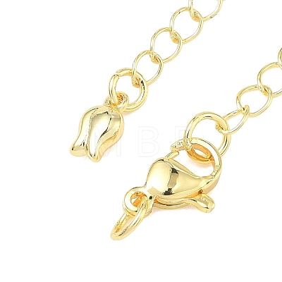 Brass Curb Chain Extender KK-G557-13G-1