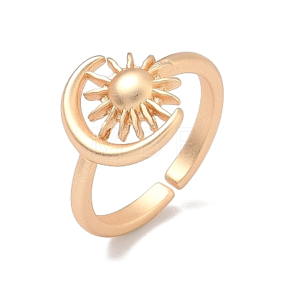 Brass Cuff Open Rings RJEW-C157-04MG-1