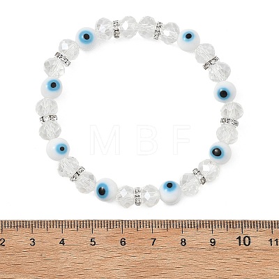 Handmade Lampwork & Glass Beads Stretch Bracelets for Women BJEW-JB13804-1