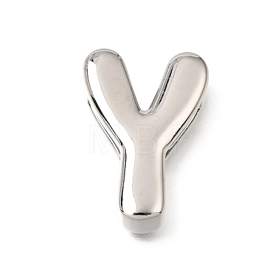Brass Slide Charms KK-Z163-01P-Y-1