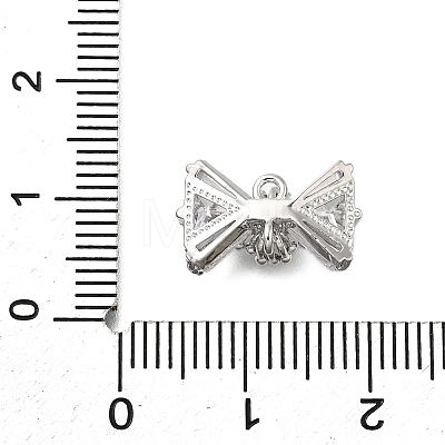 Brass Pave Cubic Zirconia Charms KK-Q048-13P-1