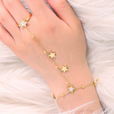 Women's 304 Stainless Steel Bracelets WG05C33-01-1