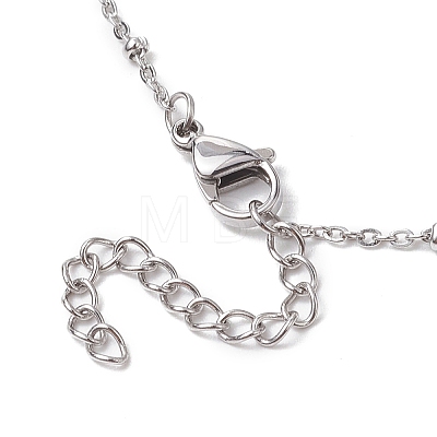 Round Natural Cultured Freshwater Pearl Pendant Necklaces NJEW-JN04965-1