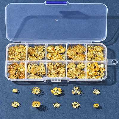 Plated Iron Bell Filigree Bead Caps IFIN-FS0001-51-1