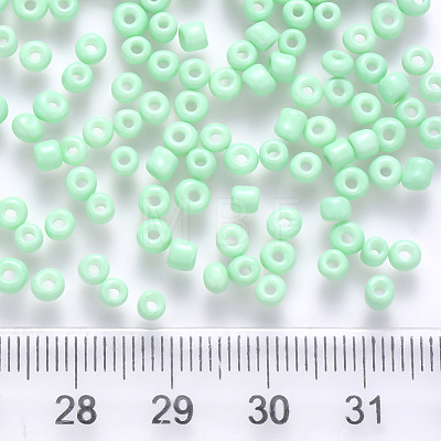 8/0 Baking Paint Glass Round Seed Beads SEED-S036-01B-02-1