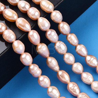 Natural Cultured Freshwater Pearl Beads Strands PEAR-N012-06S-1