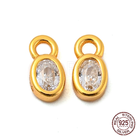 Real 18K Gold Plated 925 Sterling Silver Charms STER-K176-03C-G-1