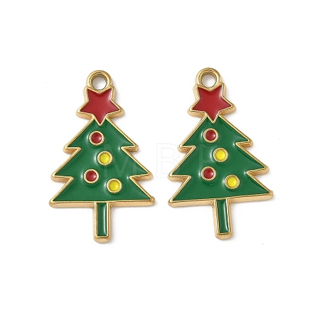304 Stainless Steel Enamel Pendants STAS-L300-012G-28-1