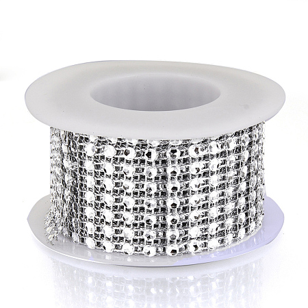 8 Rows Plastic Diamond Mesh Wrap Roll OCOR-N005-001D-1