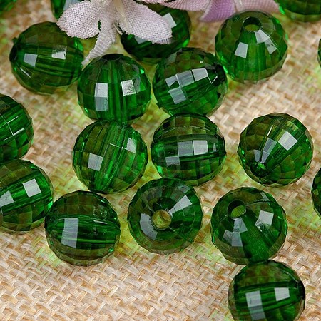 Transparent Acrylic Beads TACR-NH0001-G-12-1