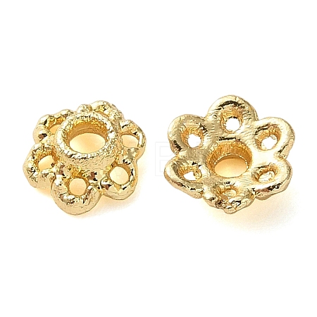 Brass Bead Caps KK-C260-08G-1
