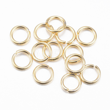 304 Stainless Steel Open Jump Rings X-STAS-H558-04G-1