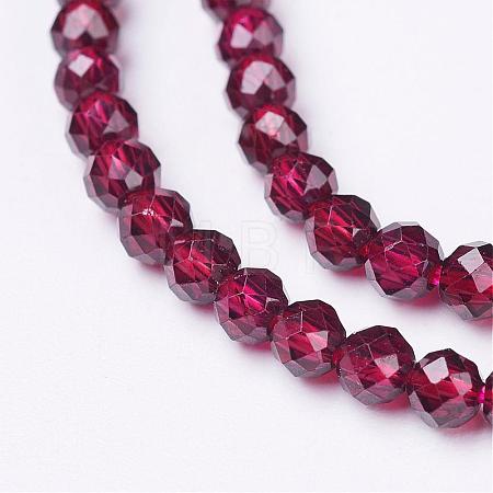 Natural Garnet Beads Strands G-D167-A-3mm-1