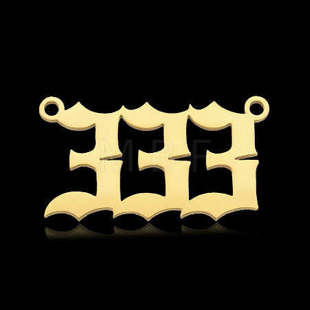 Ion Plating(IP) 201 Stainless Steel Pendants STAS-N090-LA866-3LG-1