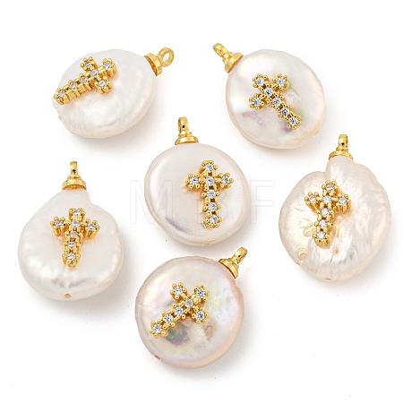 Natural Cultured Freshwater Pearl Pendants PEAR-F008-19G-1
