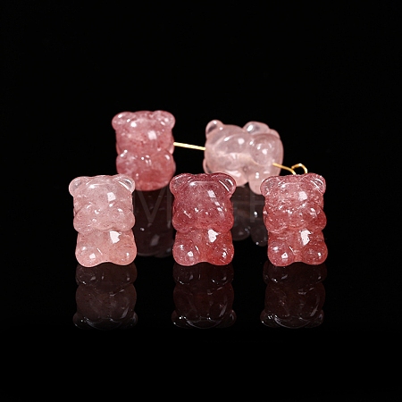 Natural Strawberry Quartz Carved Beads PW-WGC28A1-05-1