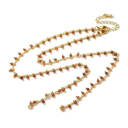 Brass Cable Chain Necklace Making KK-K337-12G-07-1