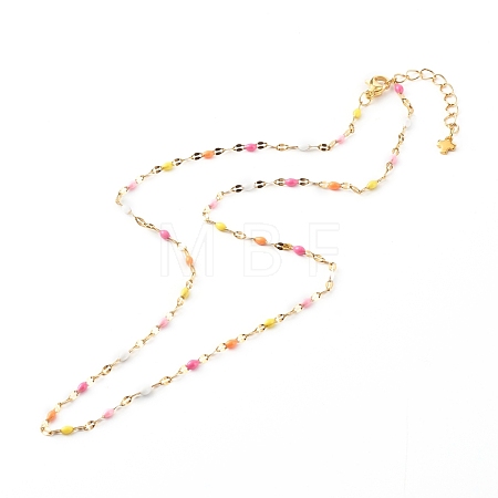 304 Stainless Steel Link Chain Necklaces NJEW-JN03524-1