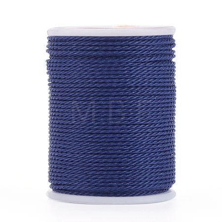 Round Waxed Polyester Cord X-YC-G006-01-1.0mm-21-1