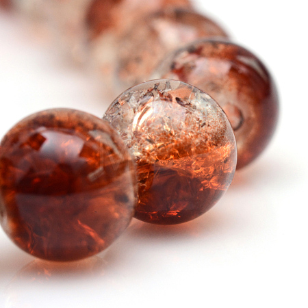 Baking Paint Crackle Glass Bead Strands CCG-S001-10mm-18-1