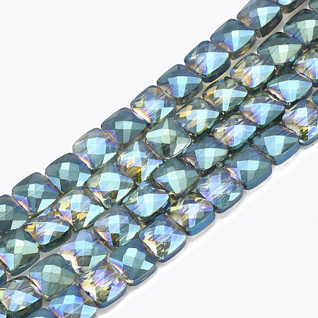 Electroplate Glass Beads Strands EGLA-S176-02-B02-1