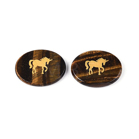 Natural Tiger Eye Cabochons G-T143-28E-1