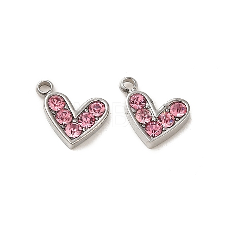 304 Stainless Steel Pendants STAS-L025-005P-03-1
