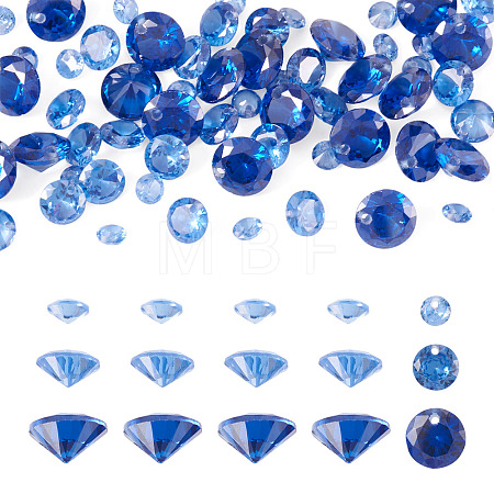 60Pcs 3 Styles Cubic Zirconia Charms ZIRC-TAD0001-01D-1