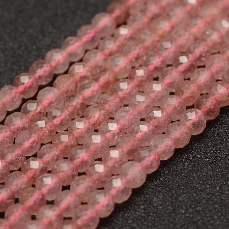 Natural Strawberry Quartz Beads Strands G-F460-24-1