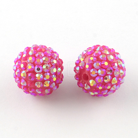 AB-Color Resin Rhinestone Beads X-RESI-S315-12x14-09-1