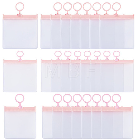 24Pcs 3 Styles Transparent EVA Resealable Bags with Rings ABAG-TA0002-26-1