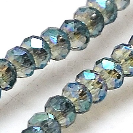 Electroplate Glass Beads Strands EGLA-J025-F25-1